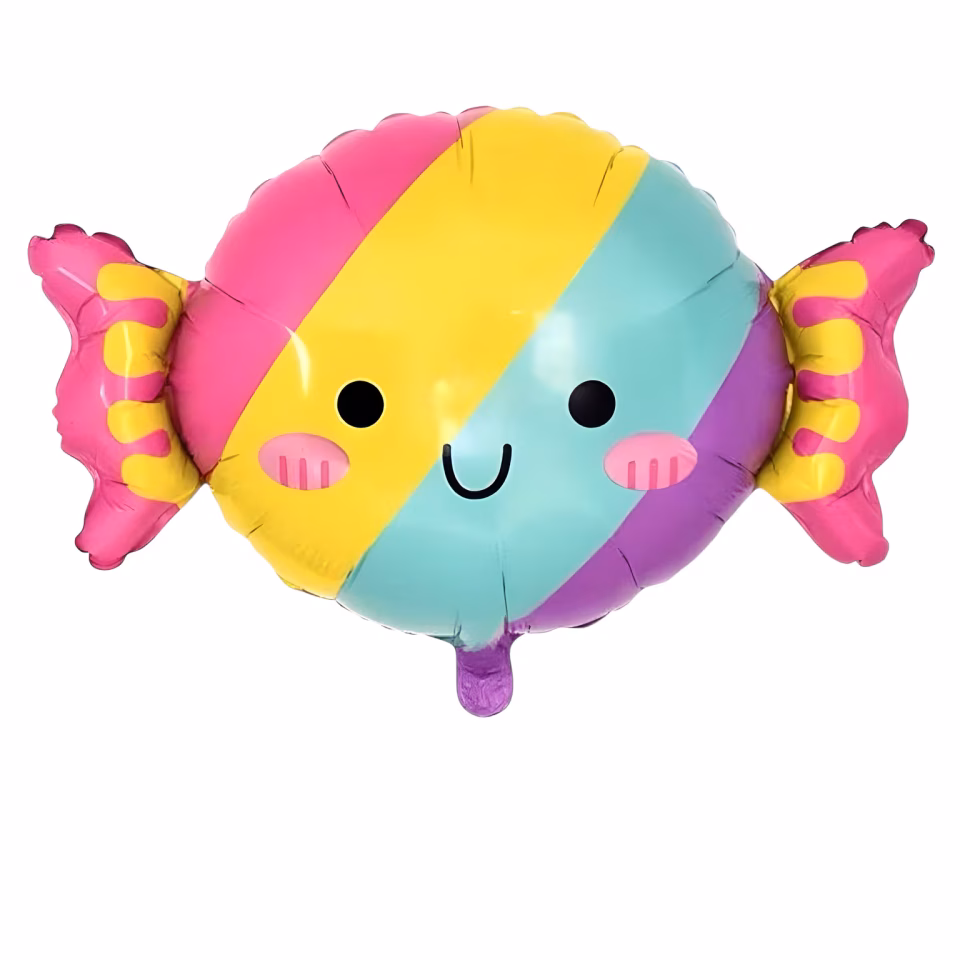 Renkli Şeker Folyo Balon