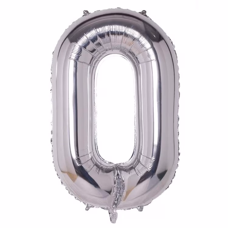 Gümüş 0 Folyo Balon