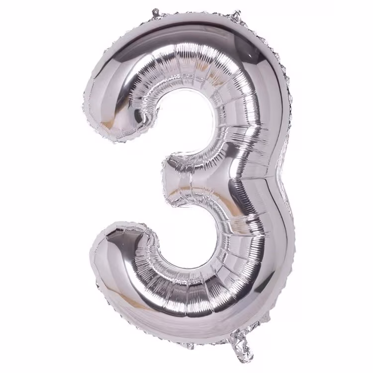 Gümüş 3 Folyo Balon