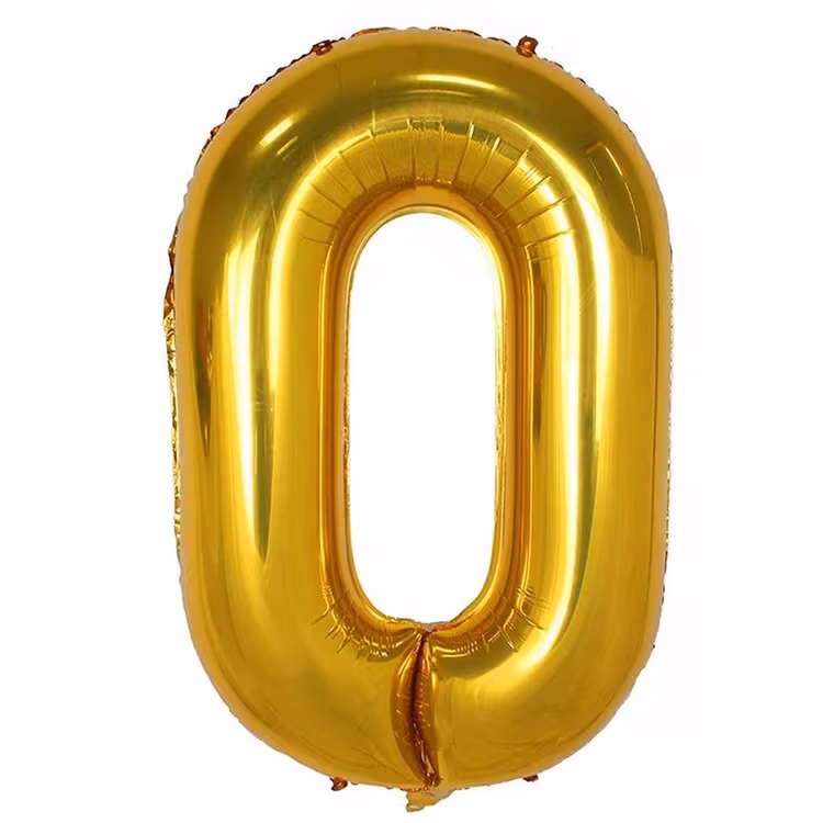 Gold 0 Folyo Balon