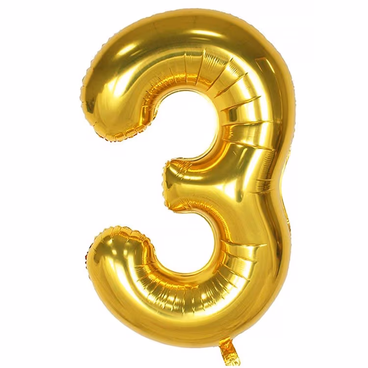 Gold 3 Folyo Balon