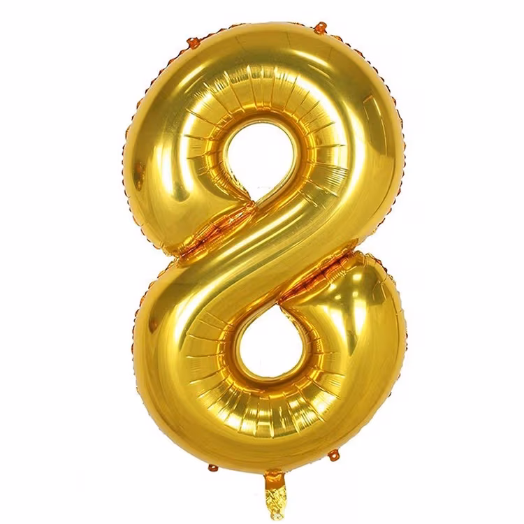 Gold 8 Folyo Balon
