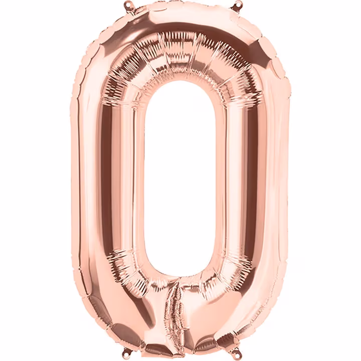 Rose Gold 0 Folyo Balon