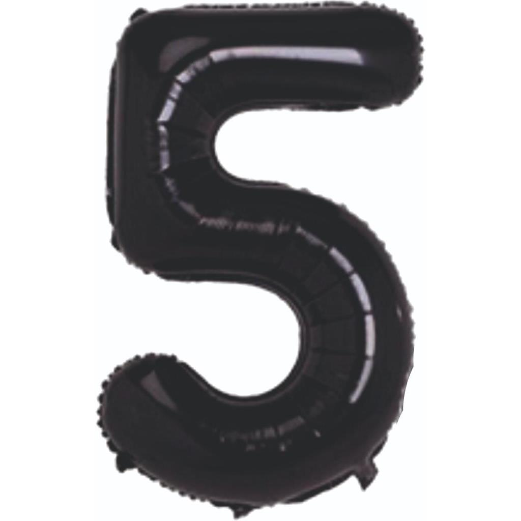 Siyah 5 Folyo Balon
