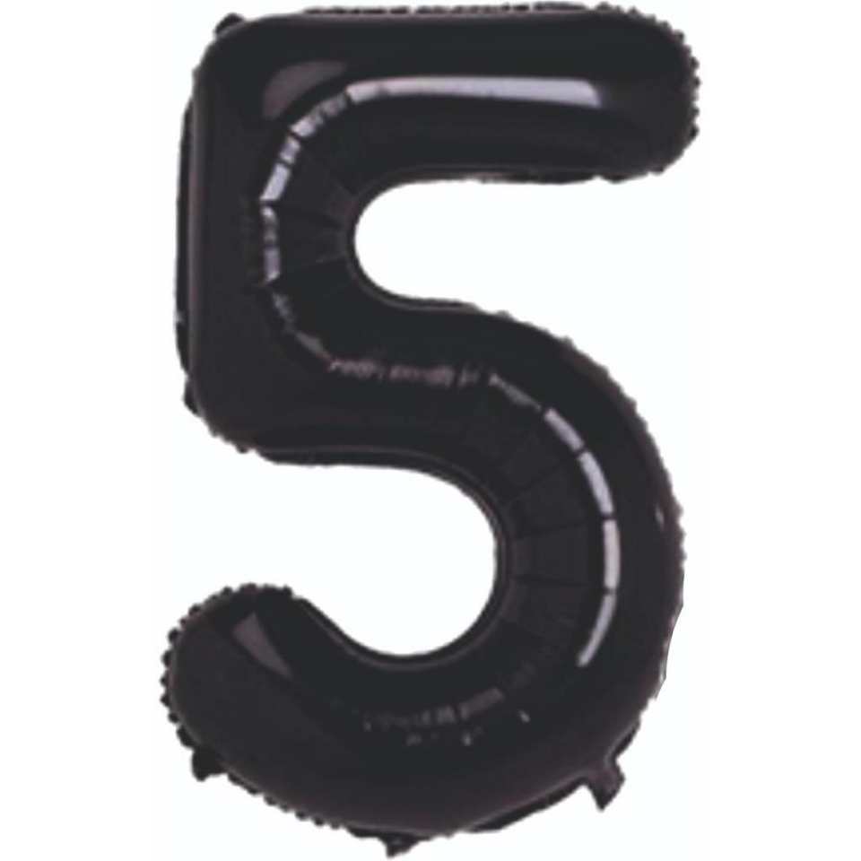 Siyah 5 Folyo Balon