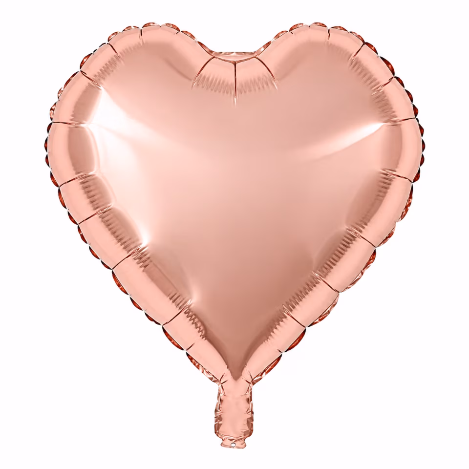 Rose Gold Kalp Folyo Balon 18''