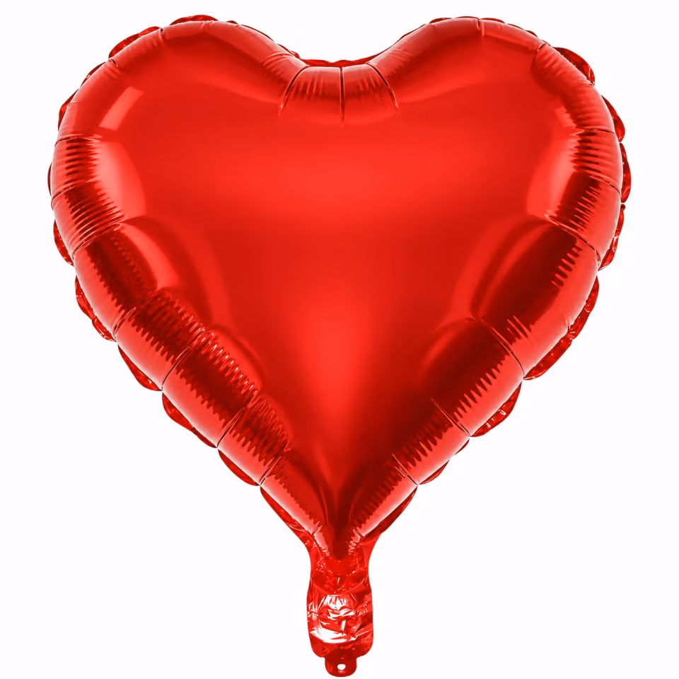 Kırmızı Kalp Folyo Balon 18''