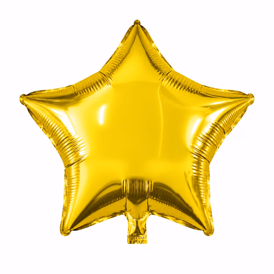 Gold Yıldız Folyo Balon 18''