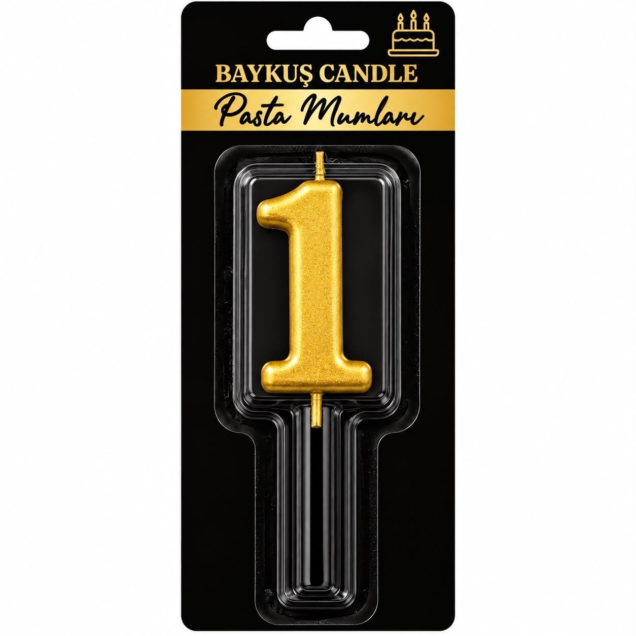 Gold 1 Rakam Mum 5 cm