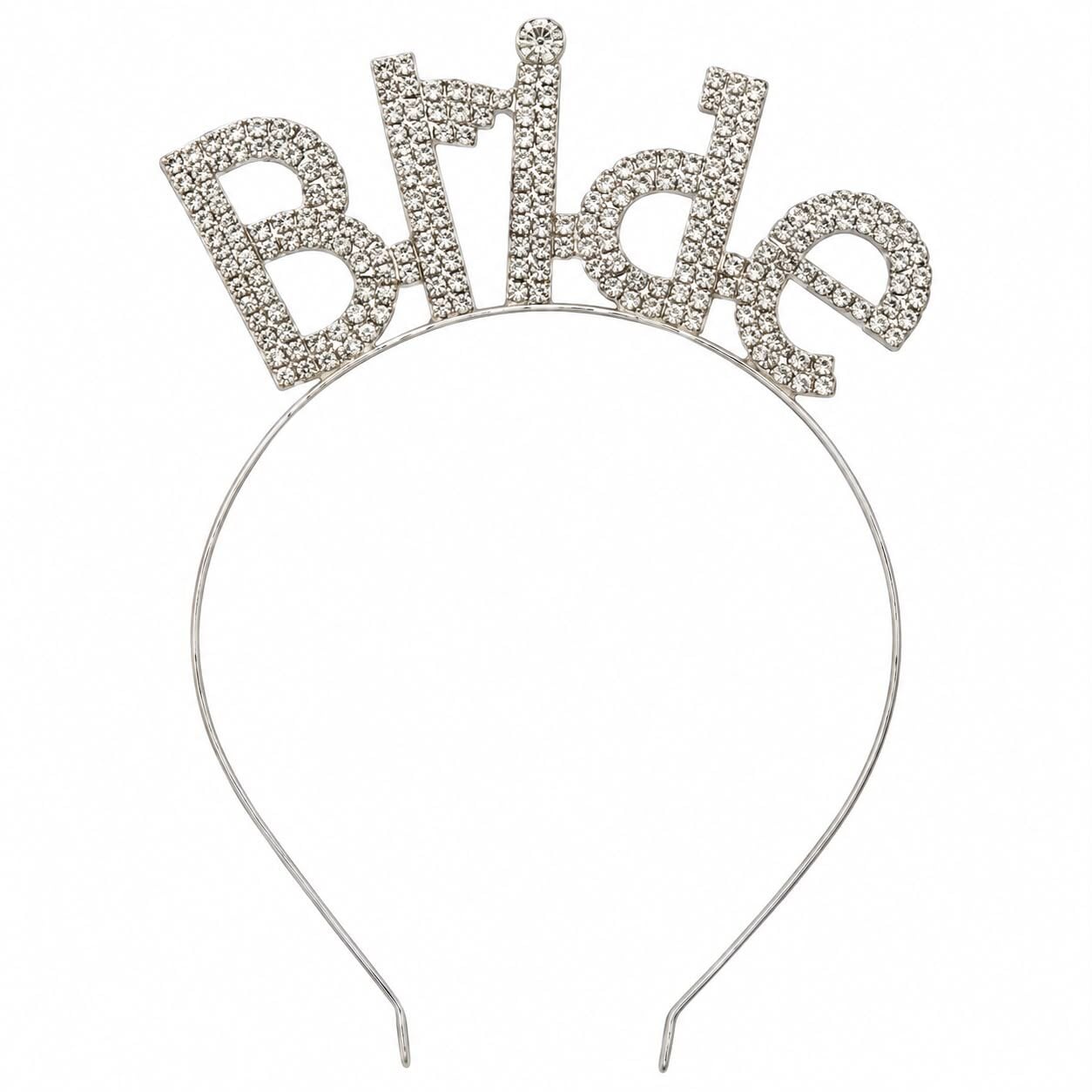 Bride Taşlı Taç Gümüş