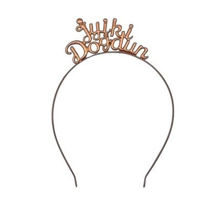 İyi ki Doğdun Metal Taç Rose Gold