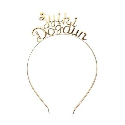 İyi ki Doğdun Metal Taç Gold