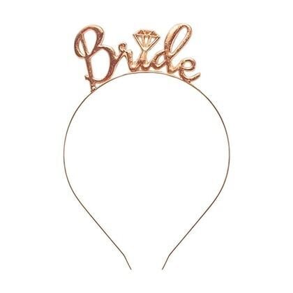 Bride Metal Taç Rose Gold