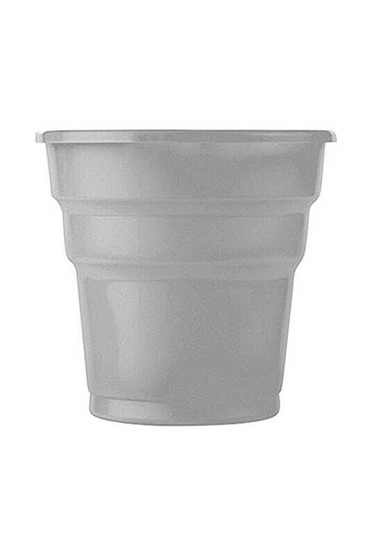 Plastik Meşrubat Bardağı Gümüş 25 Adet