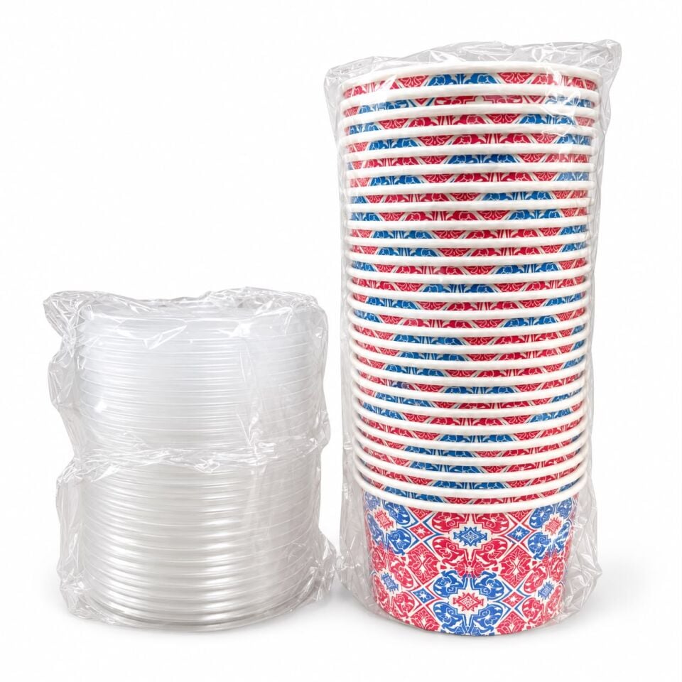 14 Oz Kapaklı Çorba Kasesi 25 Adet