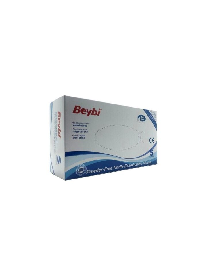 PUDRASIZ MAVİ NİTRİL ELDİVEN 100 ADET SMALL