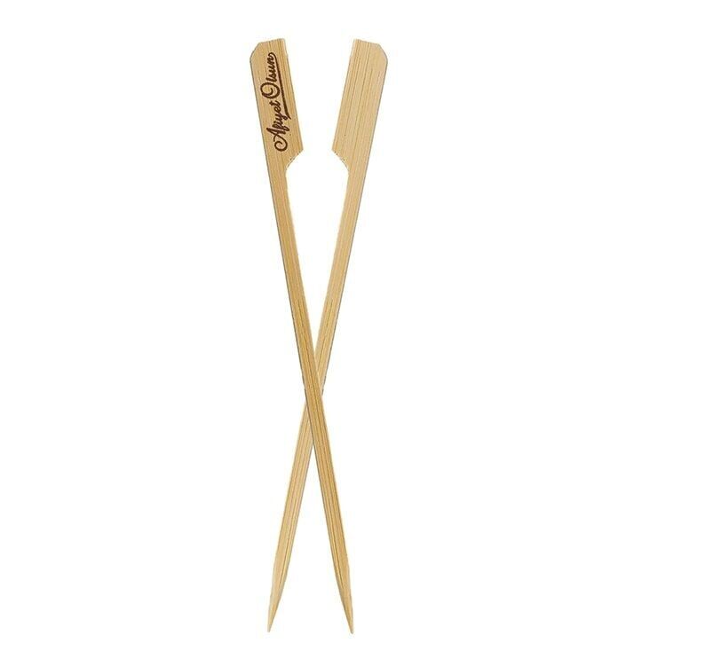 15 CM BAMBU YASSI ÇÖP ŞİŞ 50 ADET