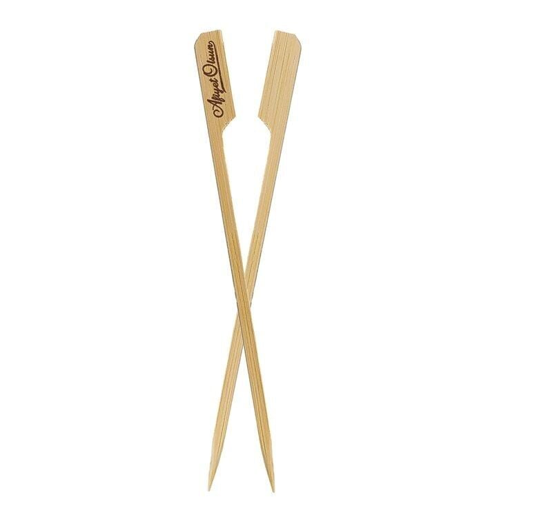15 cm Bambu Yassı Çöp Şiş 50 Adet