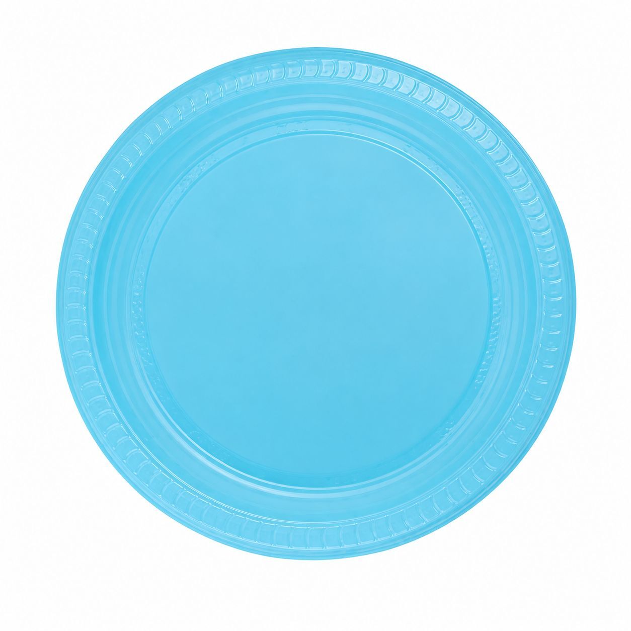 Açık Mavi Plastik Tabak 22 Cm 25 Adet