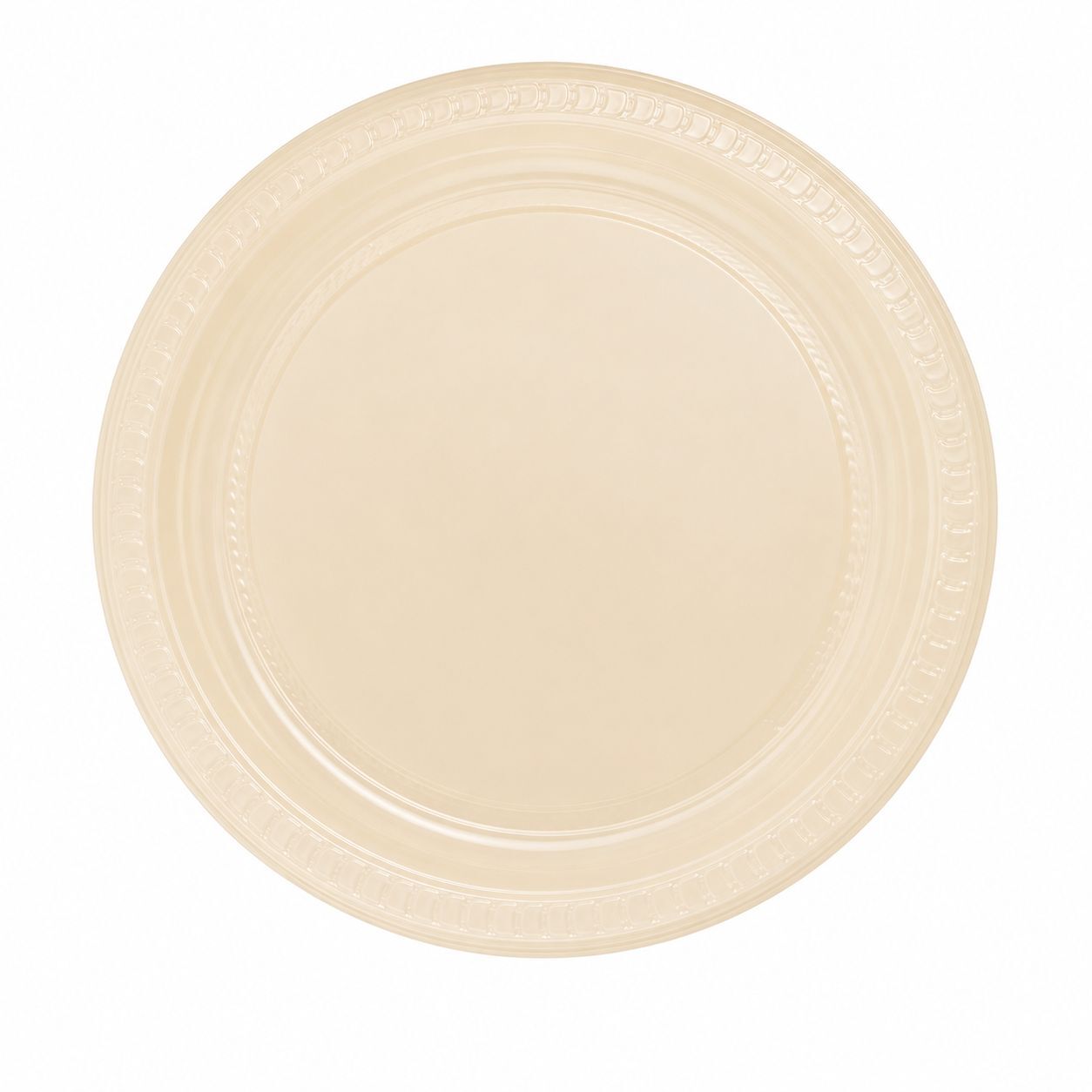 Krem Plastik Tabak 22 Cm 25 Adet