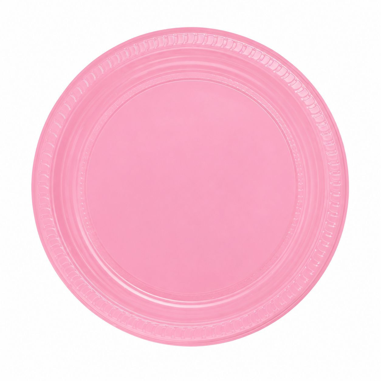 PLASTİK TABAK AÇIK PEMBE 22 CM 25 ADET