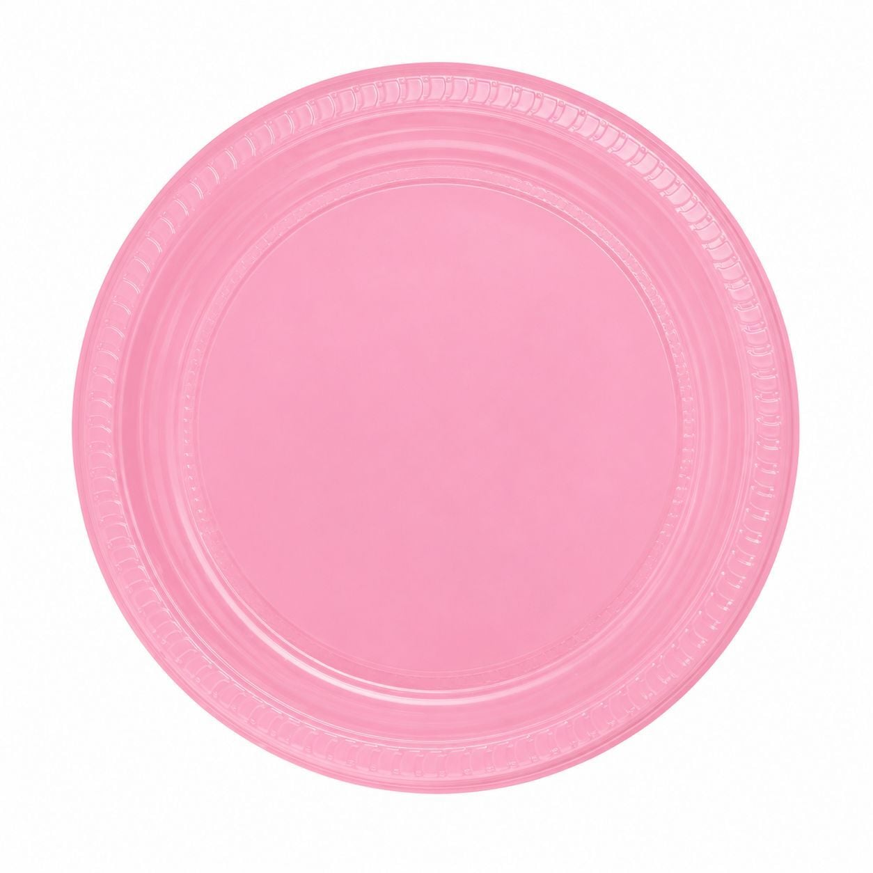 Açık Pembe Plastik Tabak 22 Cm 25 Adet