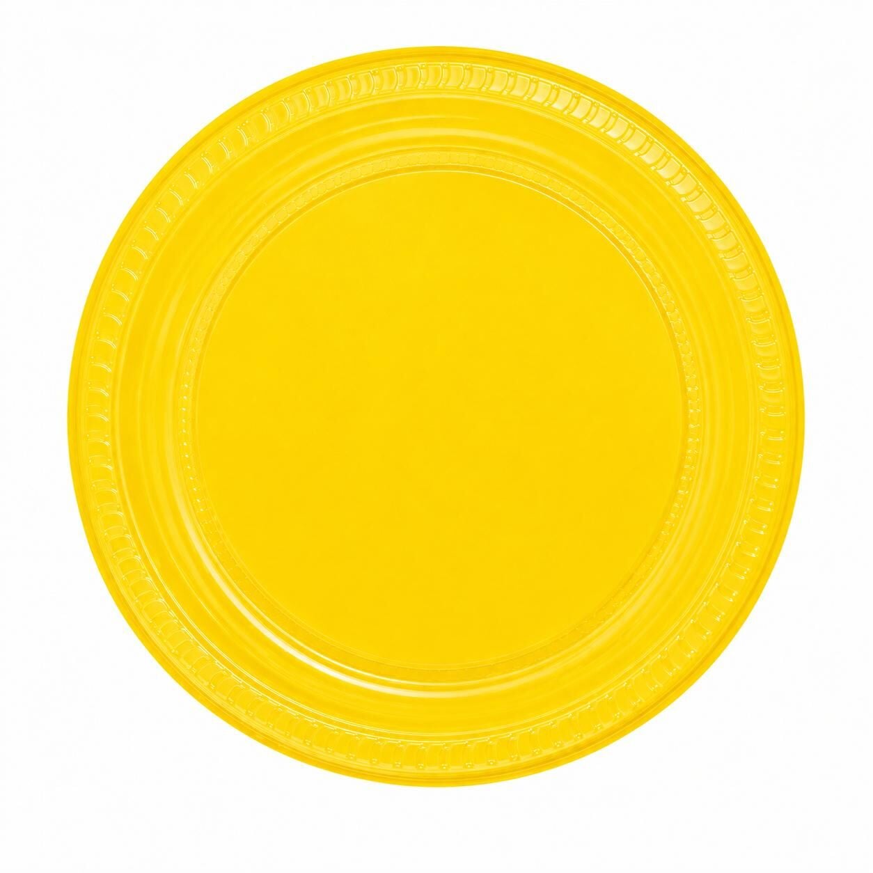 PLASTİK TABAK SARI 22 CM 25 ADET