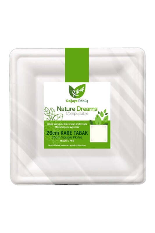 Roll-up Nature Dreams Kare Tabak 26 cm 6 Adet