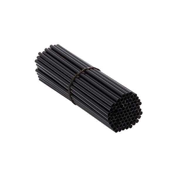 İnce Kokteyl Pipeti Siyah 4 x 140mm