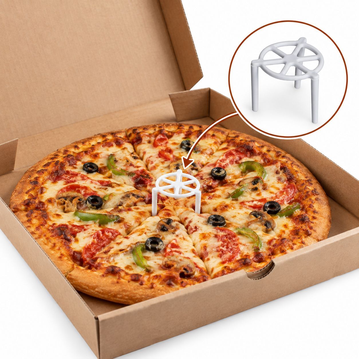 Pizza Kutusu Destek Ayağı 100 Adet