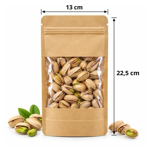 13x22,5 cm Pencereli Doypack 25 Adet