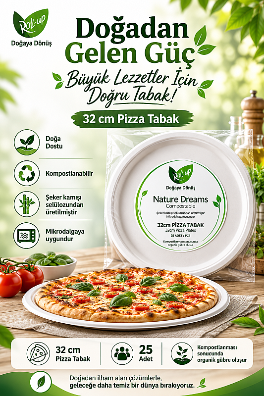 Roll-up Nature Dreams Pizza Tabak 32cm 25 Adet