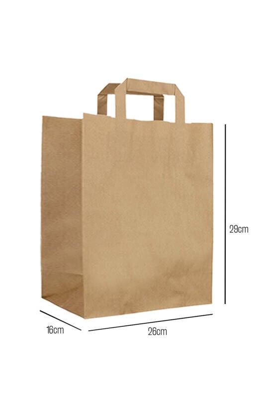 Kraft Çanta 26*29*16 cm 25 Adet