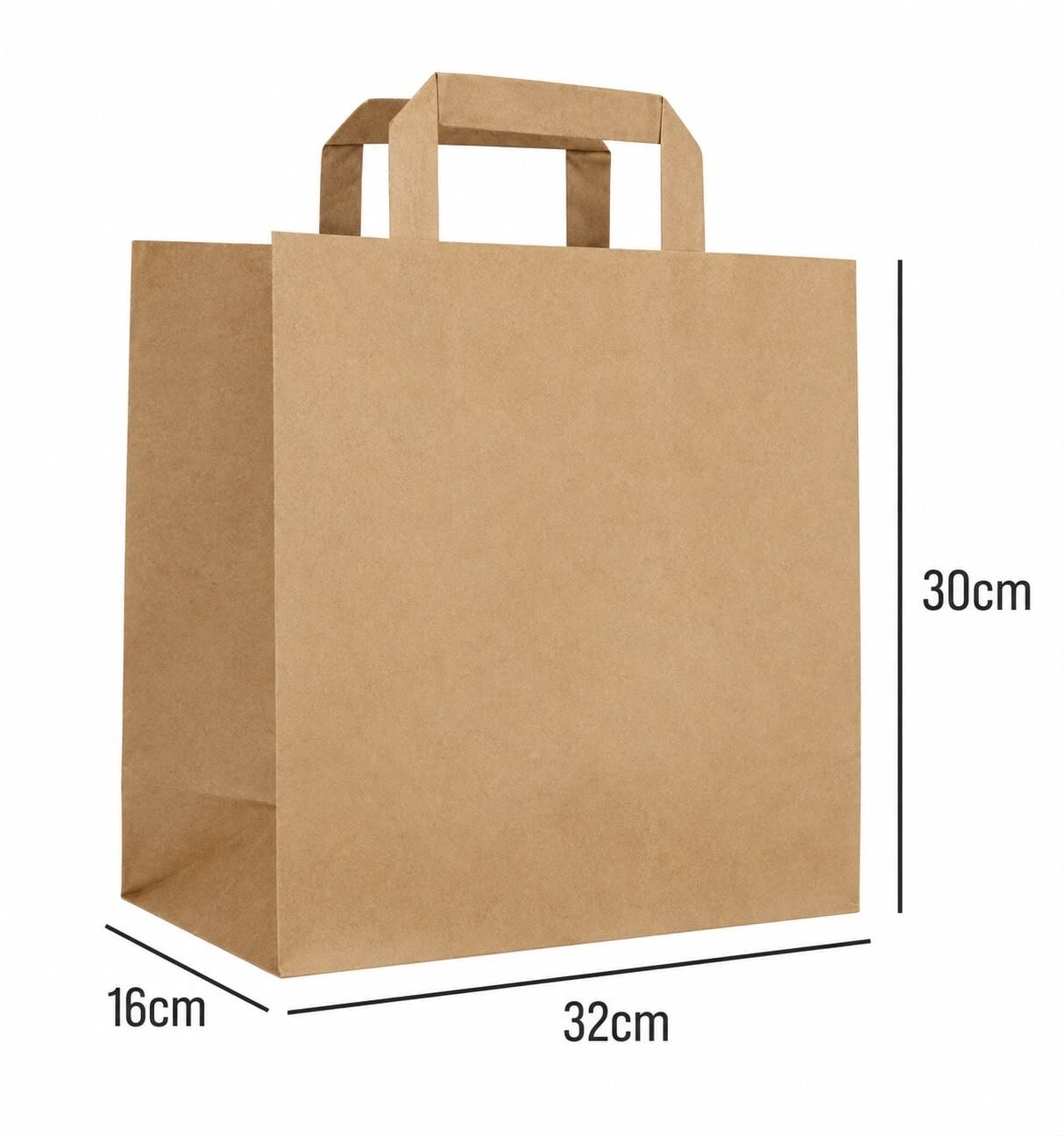 Kraft Çanta 32*30*16 cm 25 Adet