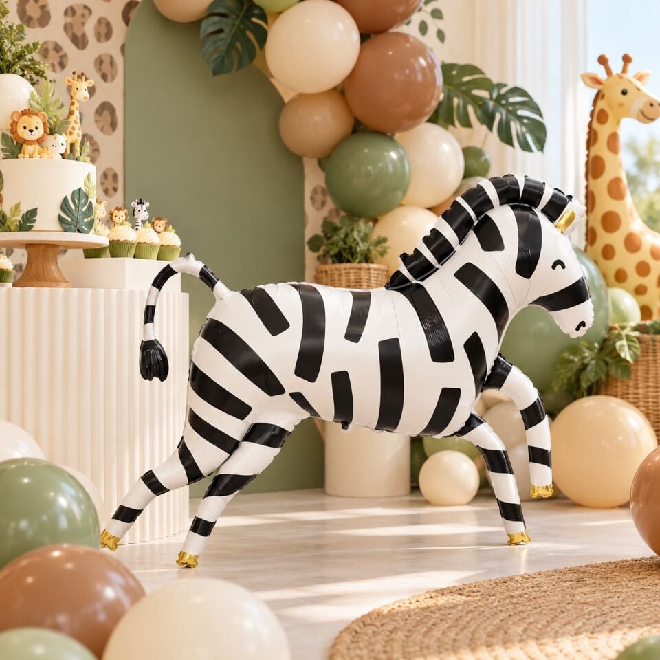 Büyük Zebra Folyo Balon