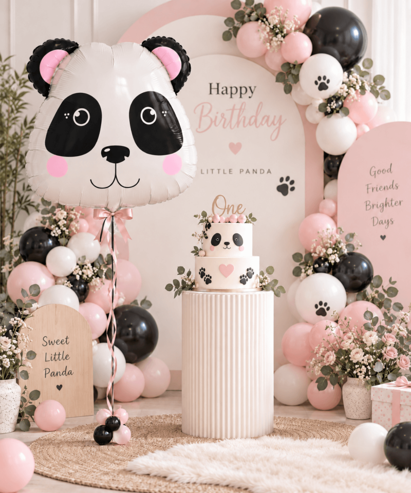 Panda Kafa Folyo Balon