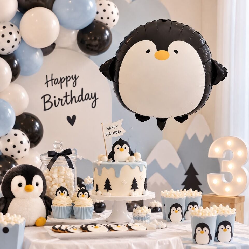 Penguen Folyo Balon