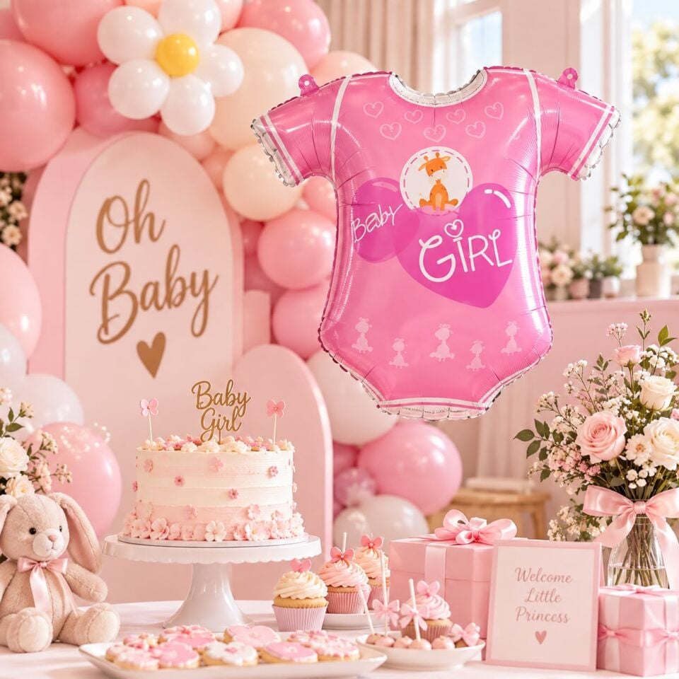 Girl Elbise Folyo Balon