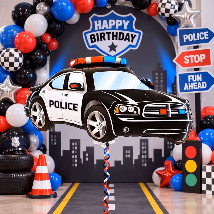 Polis Arabası Folyo Balon