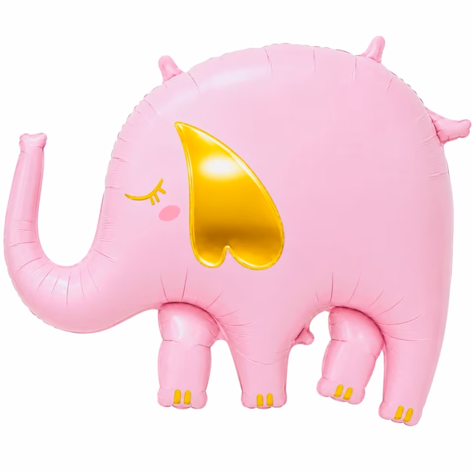 Pembe Fil Folyo Balon