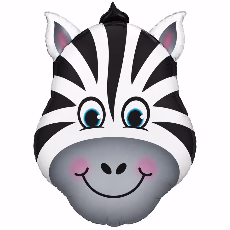 Zebra Kafa Folyo Balon