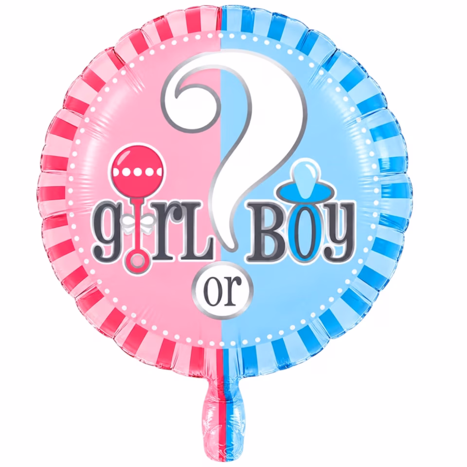 Yuvarlak Girl or Boy Folyo Balon